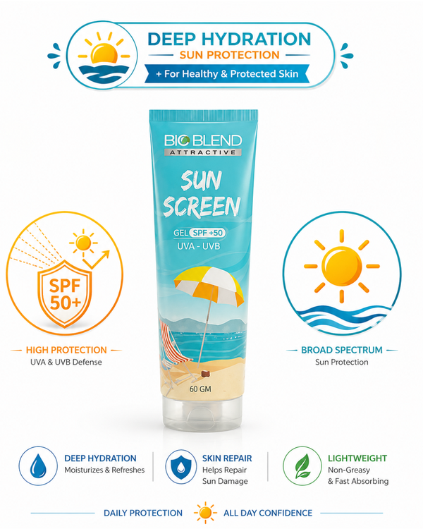 Sunscreen Gel SPF 50 | واقي شمس جل لحماية البشرة - 60 جم