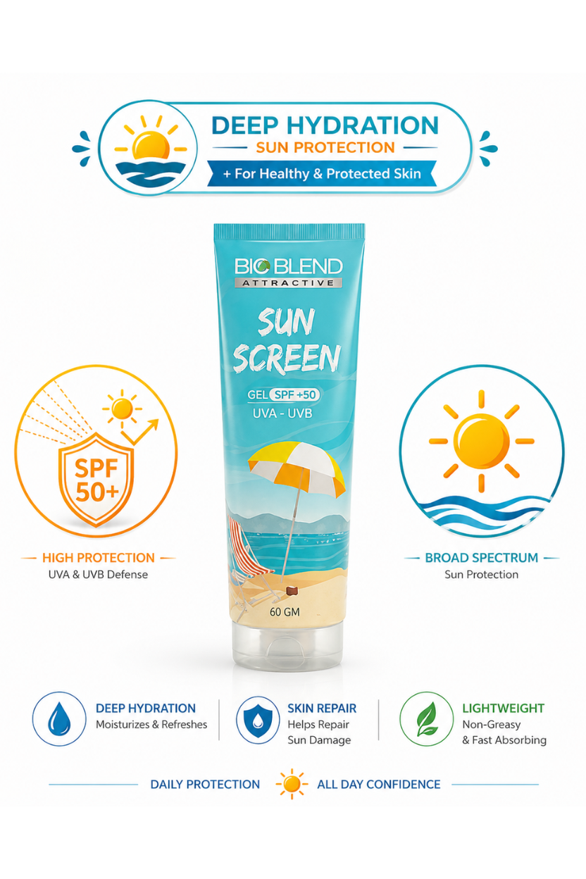 BioBlend Sunscreen SPF 50+ – Deep Hydration & UV Protection