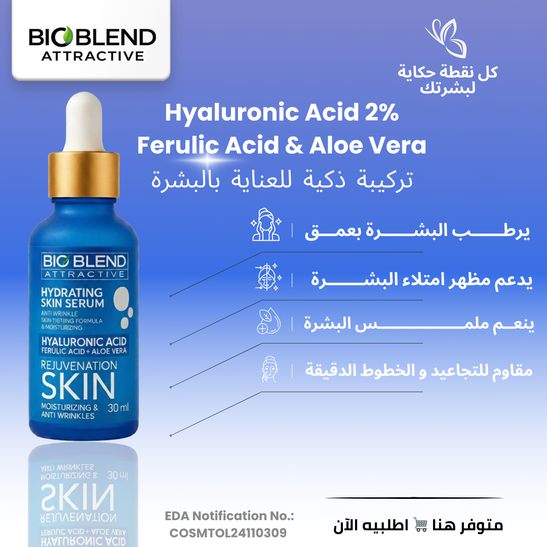 Bio Blend Hyaluronic Acid 2% Face Serum – 30ml