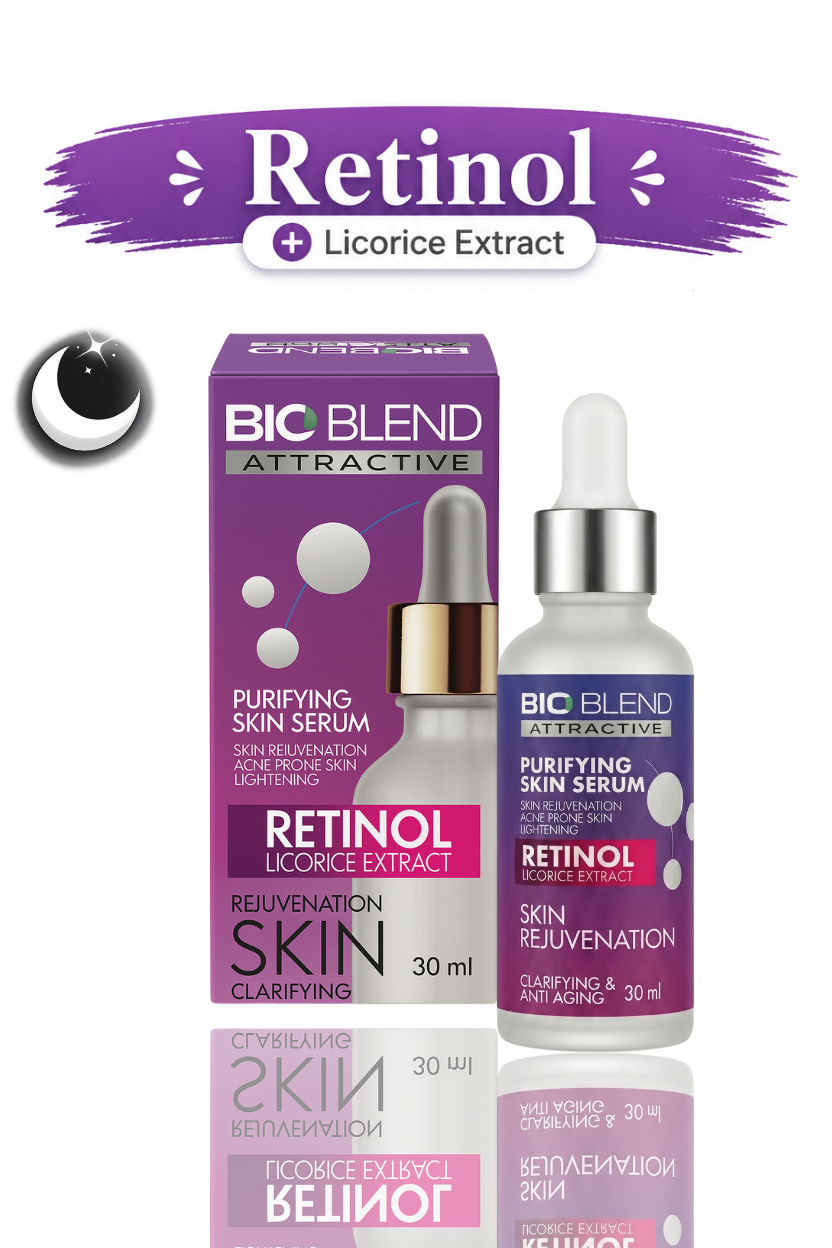 Bio Blend Retinol + Licorice Extract Face Serum – 30ml