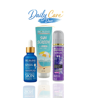 BIO Blend HydraGlow Daily Routine Set (2 Serums + Sunscreen)